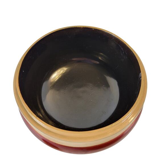 Vintage Japanese Lacquer Trinket Box Red Bamboo Design 4"x4" Loose Leaf - Picture 13 of 16